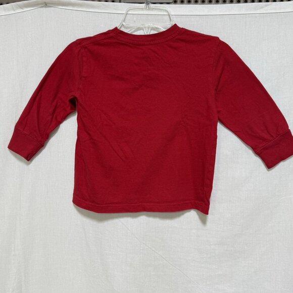 Creme De La Creme Shirt Top Kids Childrens Uniform Size 4 Rabbit Skins Red LS - Picture 3 of 7